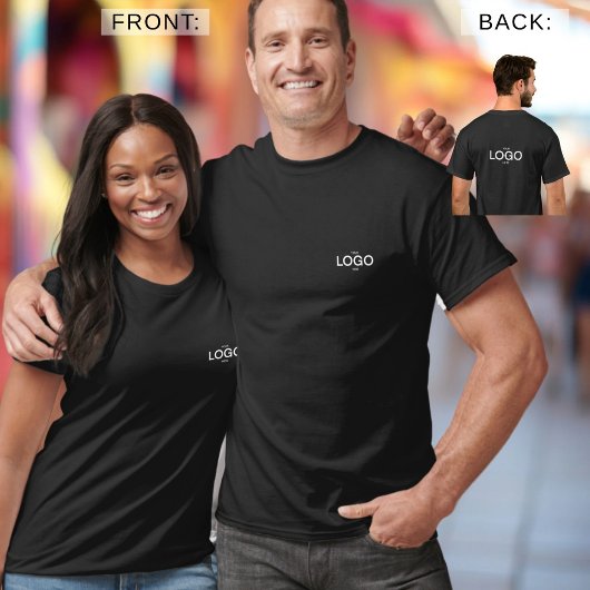 Lichte Logo voor en achter T-shirt