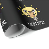 Lichte maaltijd Funny Electric Bulb Pun Dark BG Cadeaupapier (Rol Hoek)