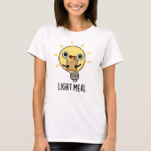 Lichte maaltijd Funny Electric Bulb Pun T-shirt (Voorkant)
