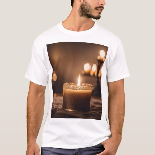 Lichte magische kaarsen t-shirt (Voorkant)
