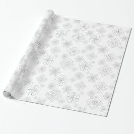 Lichte mandala bloemen ornamenten naadloos patroon cadeaupapier