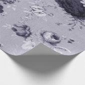 Lichte Mauve Paarse  Floral Toile Cadeaupapier (Hoek)