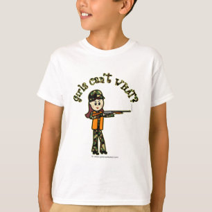 Lichte meisjes jagen t-shirt