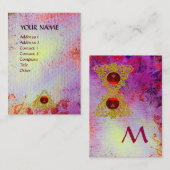 LICHTE MEMORIES MONOGRAM VISITEKAARTJE (Voorkant / Achterkant)