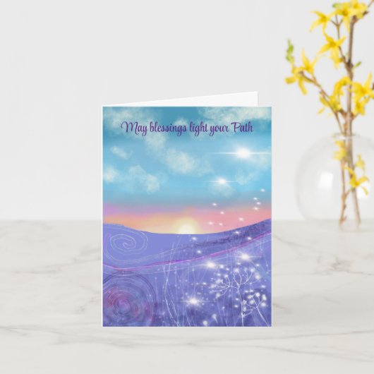 Lichte mengkaart kaart (Gele Bloem)