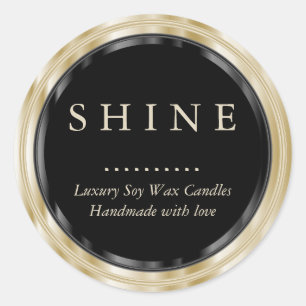 Lichte metalen gouden en zwarte etiketten