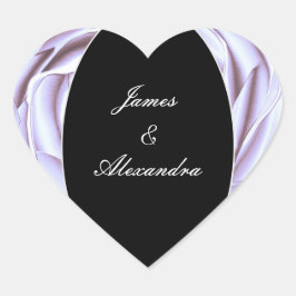 Lichte Metallic Roze Hart Sticker