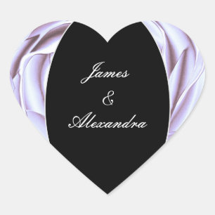 Lichte Metallic Roze Hart Sticker