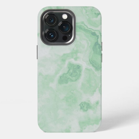 Lichte Mintgroene Marmer iPhone Hoesje (Achterkant)