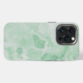 Lichte Mintgroene Marmer iPhone Hoesje (Achterkant horizontaal)