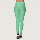 Lichte mintgroene slangenhuidstructuur met patroon leggings (Achterkant)