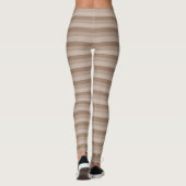 Lichte mocha strepen leggings (Achterkant)