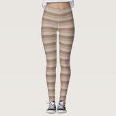 Lichte mocha strepen leggings (Voorkant)