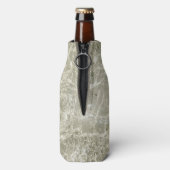 Lichte modder steen textuur fles koeler (Fles Achterkant)