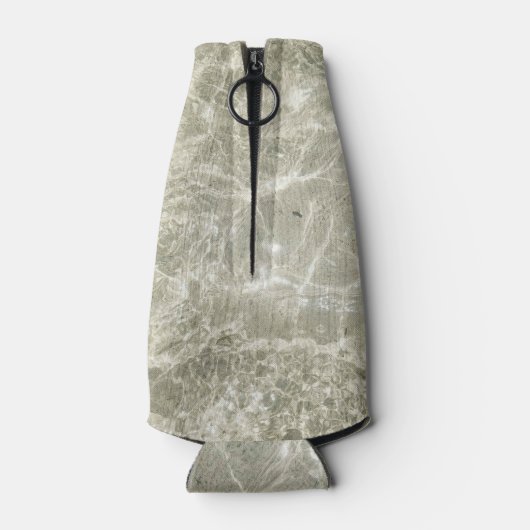 Lichte modder steen textuur fles koeler (Achterkant)