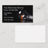 Lichte moderne elektricien visitekaartje (Voorkant / Achterkant)