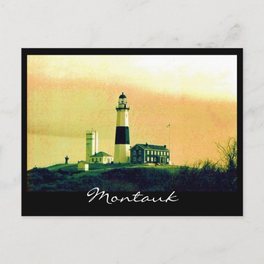 lichte montauk briefkaart (Voorkant)