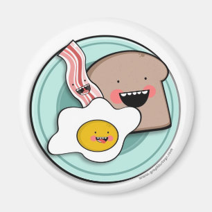 Lichte ontbijtmagneet magneet