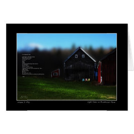 Lichte oplichting op het Poster van het Boerderij 