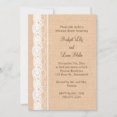 Lichte opname en  laeharing Dinner Kaart (Voorkant)