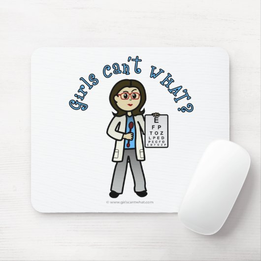 Lichte optometrist muismat (Met muis)
