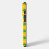 Lichte Oranje bloemen Case-Mate iPhone Case (Achterkant / Links)