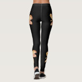 Lichte oranje gevlekte Blackberry lily leggings 2 (Achterkant)
