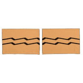 Lichte Oranje Kussensloop ingesteld met meetkundig