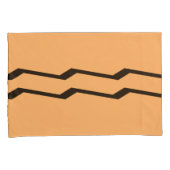 Lichte Oranje Kussensloop ingesteld met meetkundig (Voorkant-Rechts)