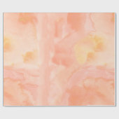 Lichte Oranje Waterverf Cadeaupapier (Vlak)