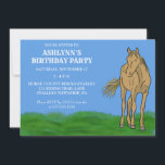Lichte orrel Brown Horse Birthday Party Kaart<br><div class="desc">Gooi het perfecte verjaardagsfeest voor je favoriete paardenliefhebber met deze uitnodigingen van een aangepaste partij. Ze hebben een afbeelding van een licht bruin of licht sorrel gekleurd paard, geplaatst tegen een achtergrond van een blauwe hemel en fel groen gras. De uitnodigingen zijn klaar om gepersonaliseerd te worden met al uw...</div>