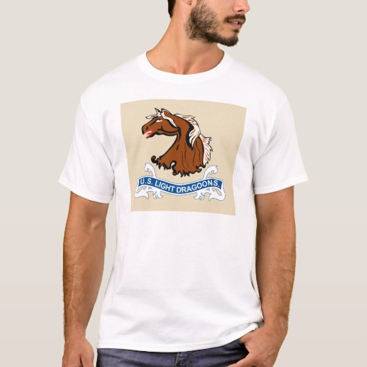 Lichte paardendragoons Vlag T-shirt (Voorkant)