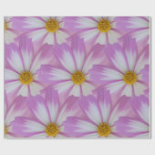 Lichte paarse bloem cadeaupapier (Vlak)