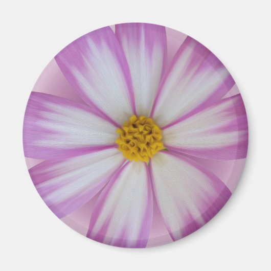 Lichte paarse bloem magneet (Voorkant)