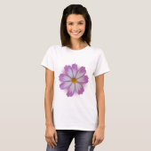 Lichte paarse bloem t-shirt (Voorkant volledig)