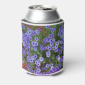 lichte paarse bloemen blikjeskoeler (Blikje Achterkant)