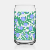 Lichte Paarse bloemenpracht en groene Planten Blikvorm Glas (Voorkant)