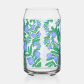 Lichte Paarse bloemenpracht en groene Planten Blikvorm Glas (Rechts)