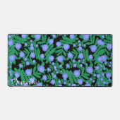 Lichte Paarse bloemenpracht en groene Planten Bureaumat (Voorkant)