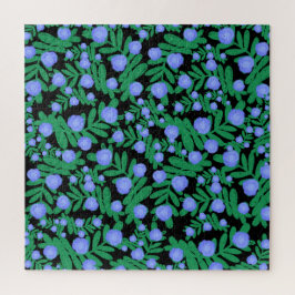 Lichte Paarse bloemenpracht en groene Planten Legpuzzel