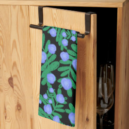 Lichte Paarse bloemenpracht en groene Planten Theedoek