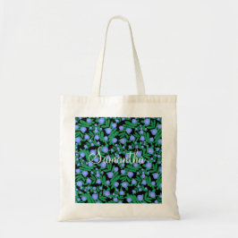 Lichte Paarse bloemenpracht en groene Planten Tote Bag