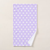 Lichte Paarse en witte Polka Dot Bad Handdoek (Handdoek)