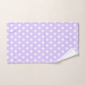 Lichte Paarse en witte Polka Dot Bad Handdoek (Handdoek)