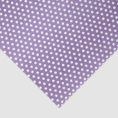 Lichte Paarse en witte Polka stippen Tissuepapier (Detail)