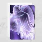 Lichte Paarse Engel Kaart (Voorkant / Achterkant)
