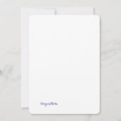 Lichte Paarse Engel Kaart (Achterkant)