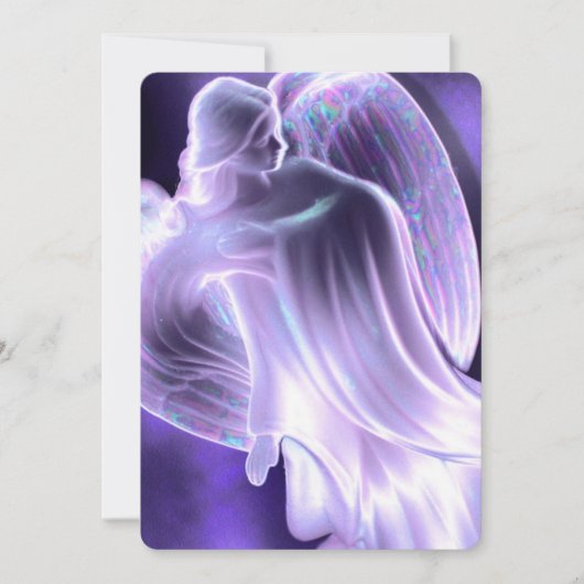 Lichte Paarse Engel Kaart (Voorkant)