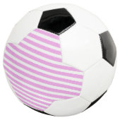 Lichte Paarse geometrische strepen Voetbal (Drie kwart)