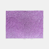 Lichte paarse glitter fleece deken (Voorkant (Horizontaal))